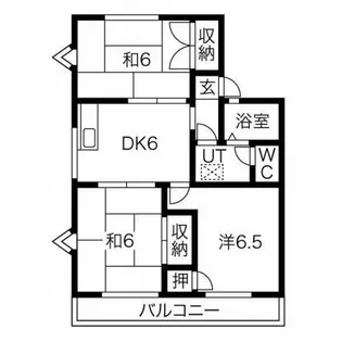 コーポ松井【302号室】の間取り