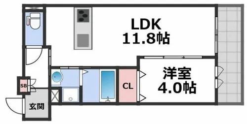 カーサカルド【3階】の間取り