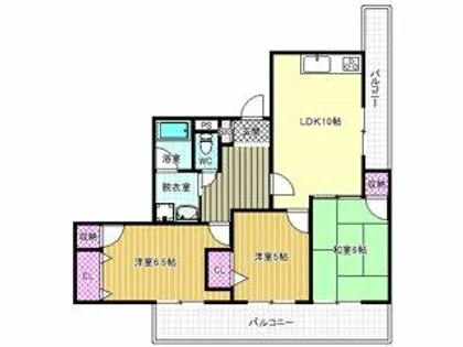 パレフラックス【5階】の間取り