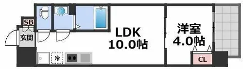 仮)ANDTERRACE文の里【9階】の間取り