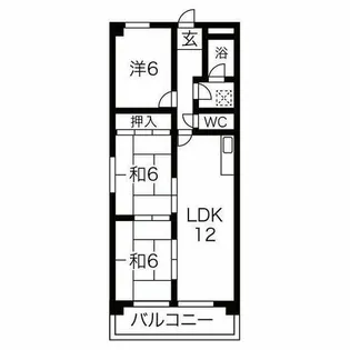 ニュータウン天白【1階】の間取り
