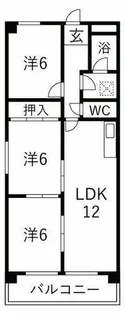ニュータウン天白【1階】の間取り