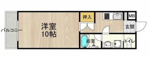 CITY SPIRE心斎橋EAST【4階】の間取り