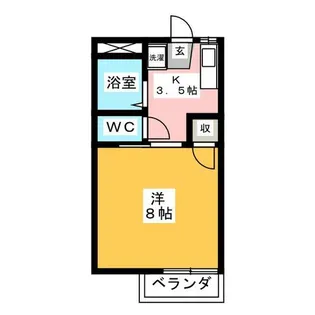 Ⅱ Be cozy【2階】の間取り