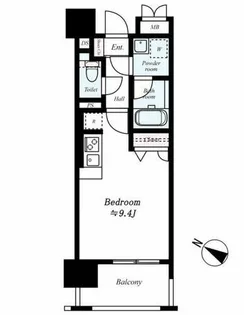アクタス博多パークシティ【15階】の間取り