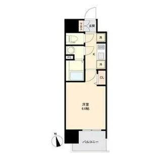 アステリ鶴舞トゥリア【701号室】の間取り