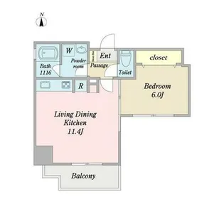 プリヴィアーレ金山【8階】の間取り