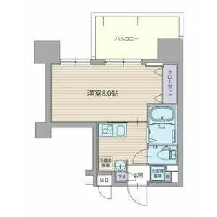 パルティール上前津【8階】の間取り