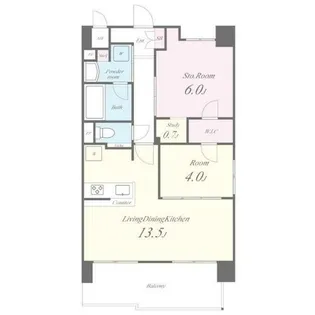 Fujiman南森町【5階】の間取り