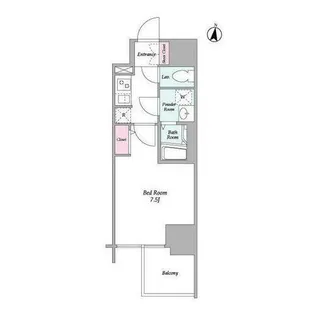 コンフォリア・リヴ新大阪WEST【11階】の間取り