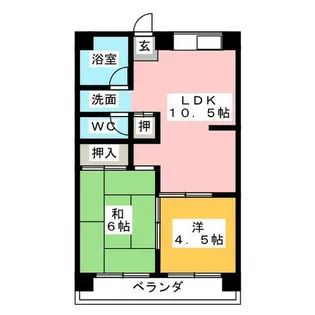 第1Uコーポ【3階】の間取り