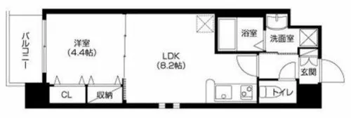 アーバネックス梅田東【6階】の間取り