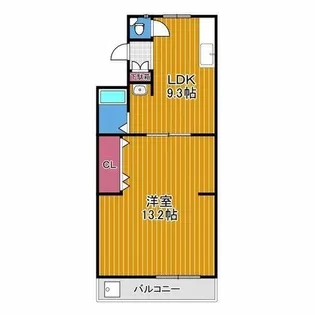 サンライズ藤井寺【1階】の間取り