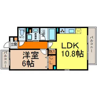 レユシール【4階】の間取り