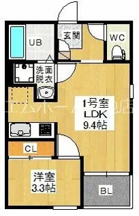 REGALESTシャルマン【2階】の間取り
