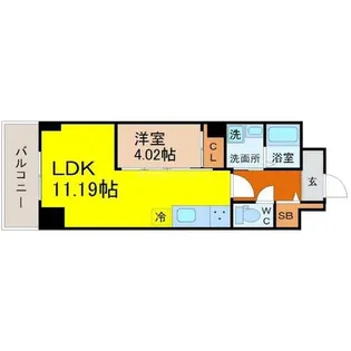 GRAN DUKE東桜【9階】の間取り