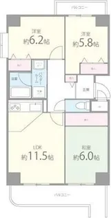 プライムヒル藤井寺【1階】の間取り