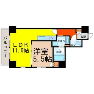 スタジオスクエア大須【4階】の間取り