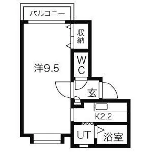 クリーンヴィラ北19条【402号室】の間取り