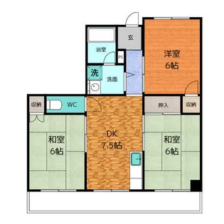 ヤスイマンション【2階】の間取り