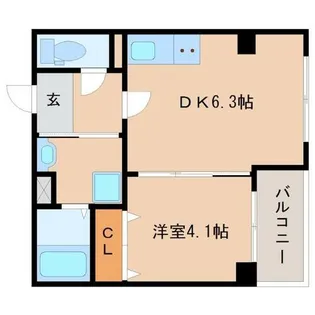 兵庫県尼崎市御園町【マンション】の間取り