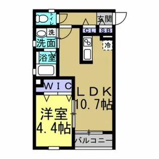 KILIGAOKA【101号室】の間取り