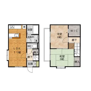 エクセルハイツツルギ【1階】の間取り