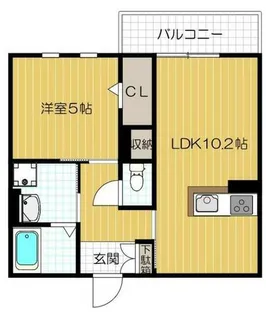 和光跡坂【1階】の間取り