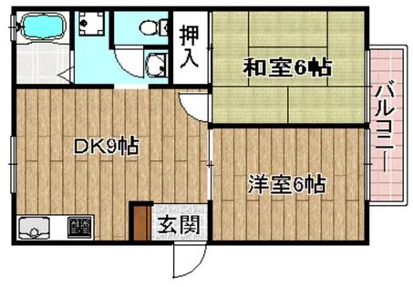 アルカディアPartⅠ【2階】の間取り
