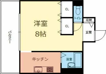 VIP薬院【3階】の間取り