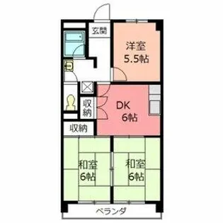 川口ビル【402号室】の間取り