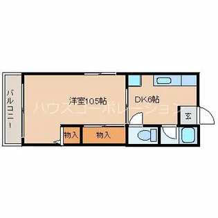 攝陽ハイツ【2階】の間取り