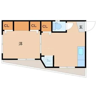 ウエストリバー【2階】の間取り