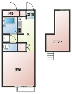 兵庫県尼崎市久々知3丁目【アパート】の間取り