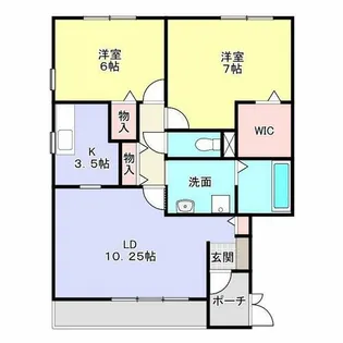 アルシオネ【202号室】の間取り