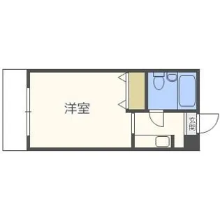 福岡県福岡市中央区六本松4丁目【マンション】の間取り