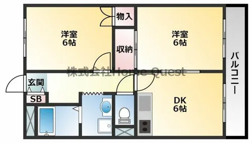 ベル青山Ⅰ番館【2階】の間取り