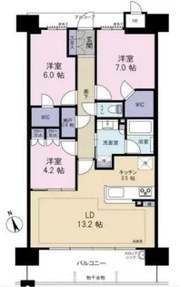 ミラキタシティ姫路【8階】の間取り