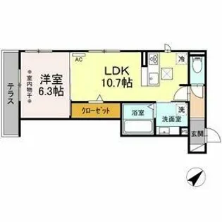 エスペランサ春岡【2階】の間取り