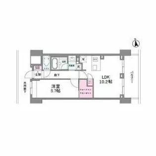 シーズンフラッツ今池NORTH【10階】の間取り