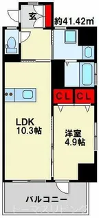 グランドコート嵐山【705号室】の間取り
