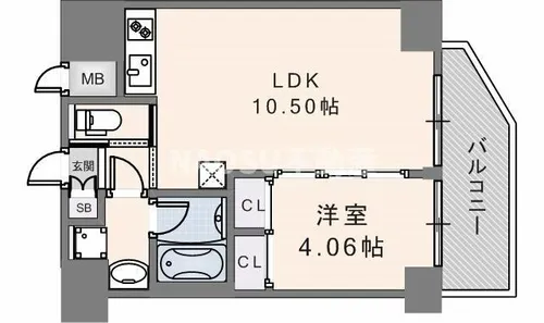 プレジオ永和EURO【1506号室】の間取り