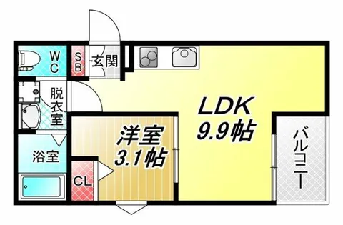 F style八尾北久宝寺【1階】の間取り