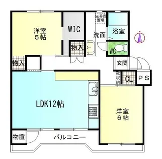 ラポール尾張旭 A棟【5階】の間取り