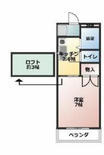 ハイツTakahashi【209号室】の間取り
