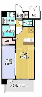 スプランディッド天王寺SOUTH【6階】の間取り