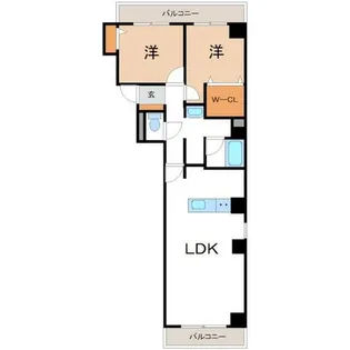 DENCITY CROSS SITE【13-E号室】の間取り