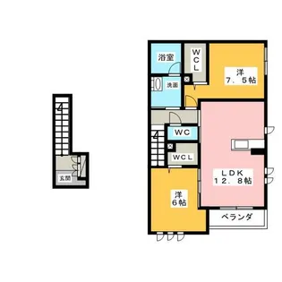 エクリス社が丘【2階】の間取り