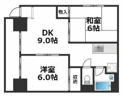 青風ハイツ【8階】の間取り