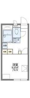 レオパレスU M E【2階】の間取り
